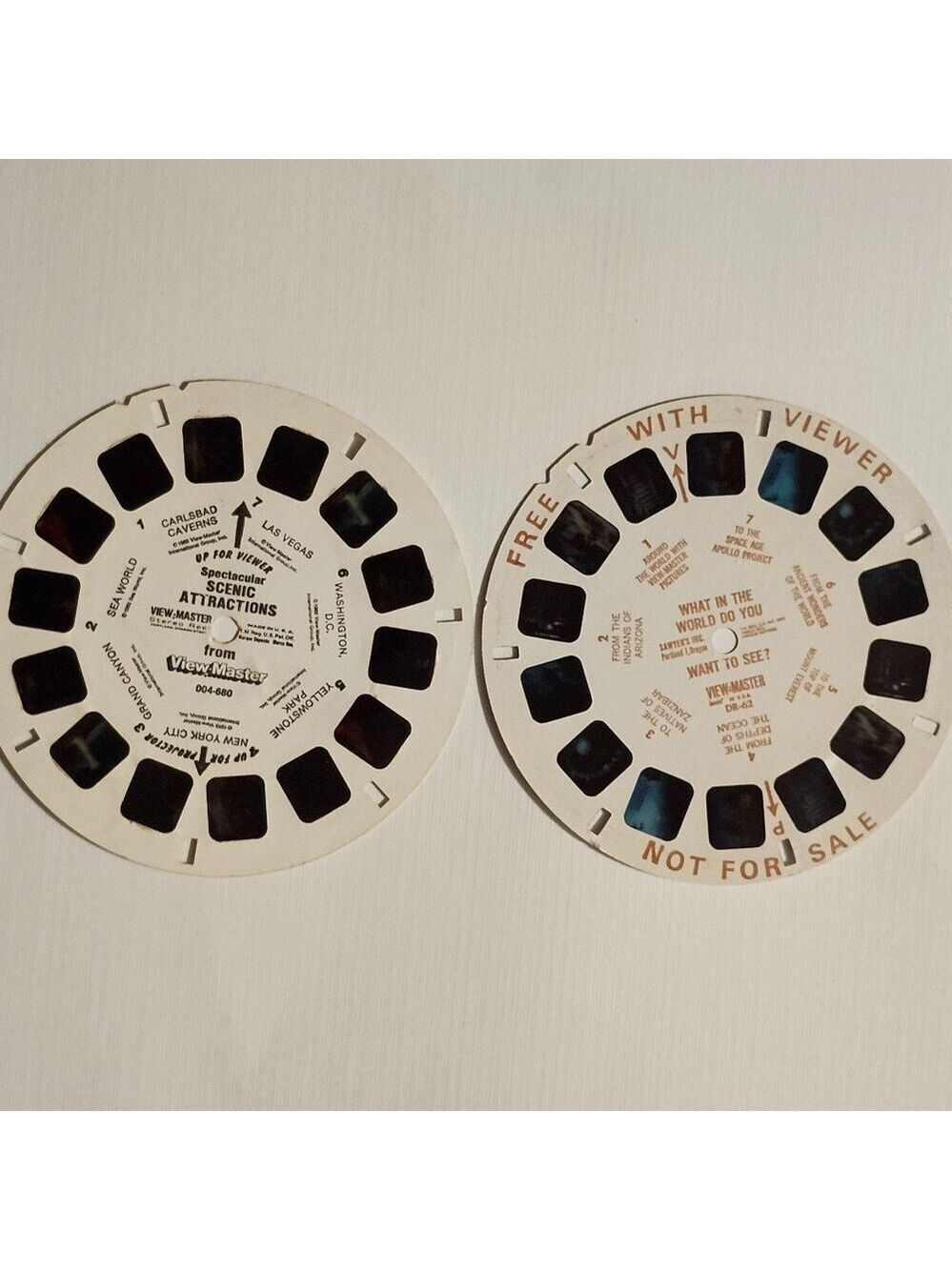 VINTAGE VIEW-MASTER Preview Reels x 2 Sawyer's Inc.